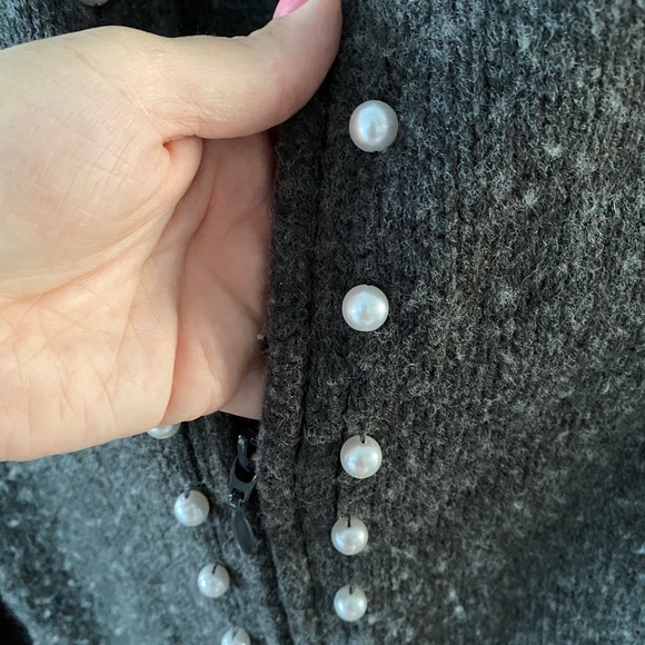 Gray knitted blazer - Picture 3 of 3